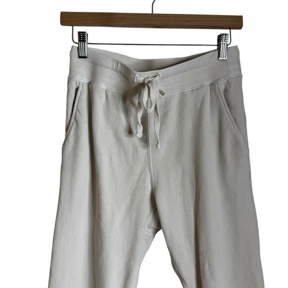 Unsubscribed Cotton French Terry Joggers in Natural Womens Size XS minimalist - Picture 3 of 12